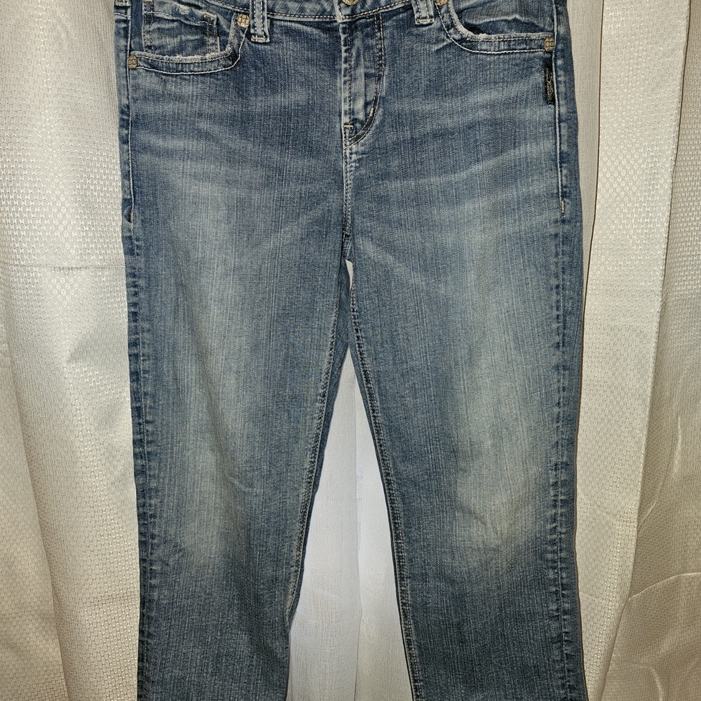 Silver Jeans Light Wash Blue Straight Leg Jeans